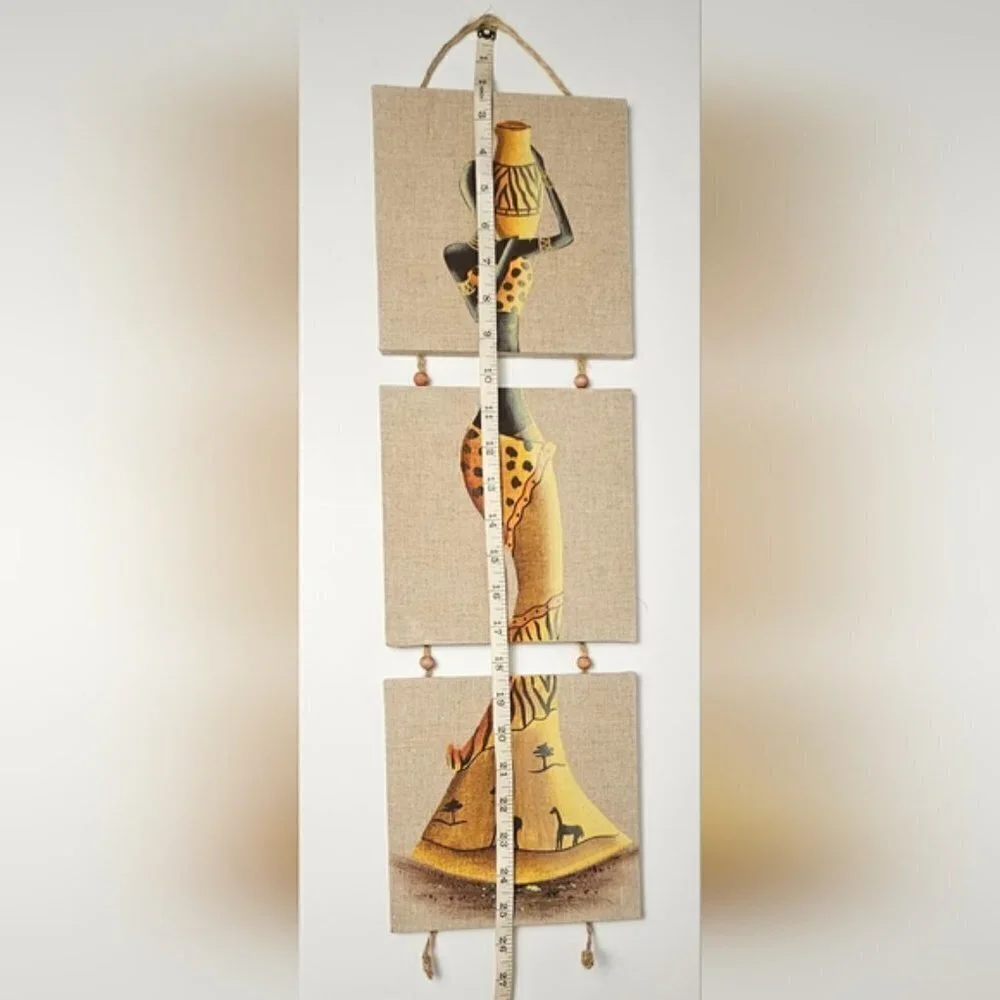 Beautiful Tribal Wall Art - 3 Piece Set